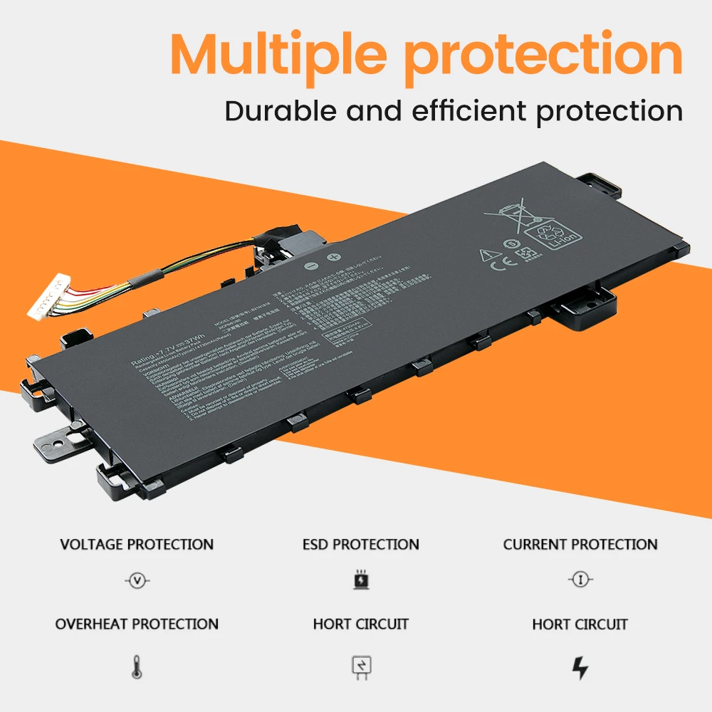 B21N1818 Аккумулятор для ноутбука ASUS VivoBook 17 X712 X712FA X712FB B21N1818-2 C21N1818 B21N1818-3