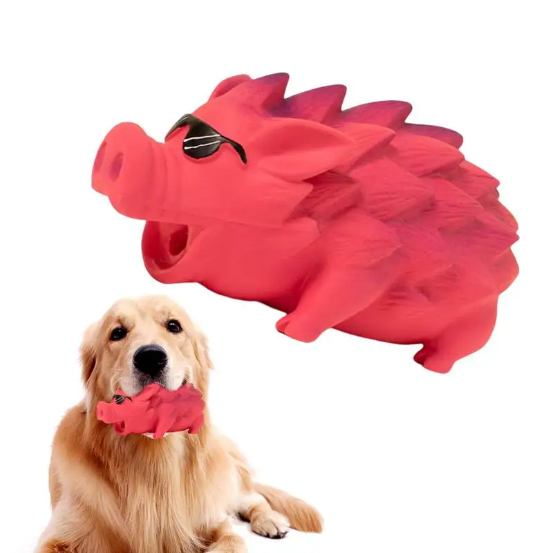 

Latex Squeaky Pig Toy For Dogs Latex Interactive Squeak Pig Dog Toy Squeaker Pig Dog Squeeze Toy For Dental Biting Chasing To