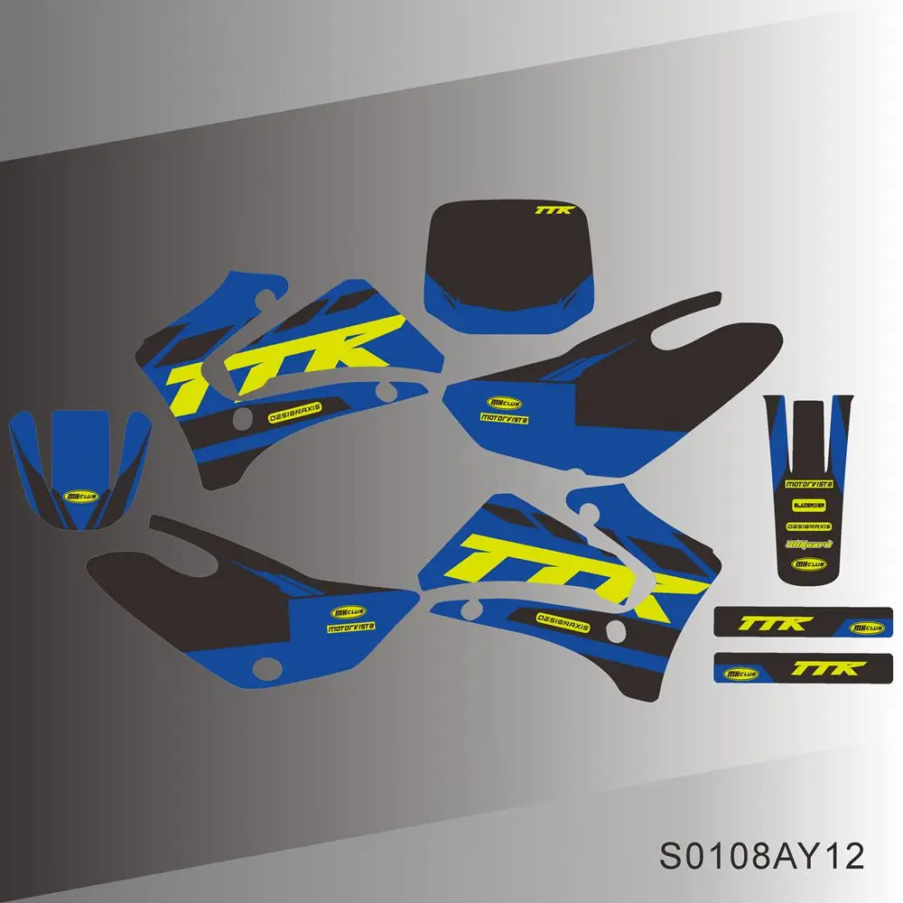 Для YAMAHA TTR 125 TTR125 2000 2001 2002 2003 2004 2005 2006 2007 графические наклейки фон для мотоцикла