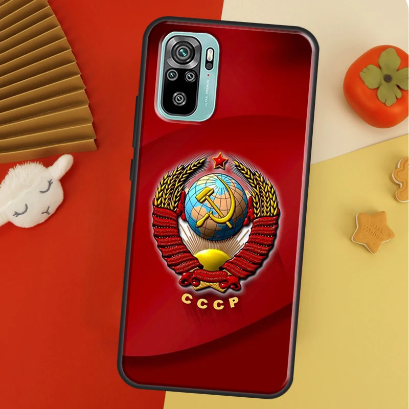 Чехол с флагом СССР Советского Союза для Xiaomi Redmi Note 11 10 9 7 Pro 10S 9S 8T 10A 10C 9A 9C 9T мягкая