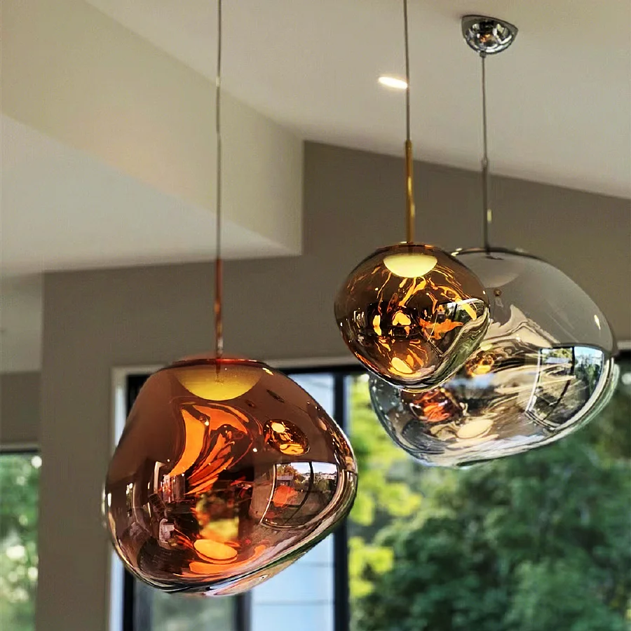 

Postmodern Led Pendant Lights Lava Color Hanging Lamp Indoor Decor PVC Chandelier For Kitchen Living Room Restaurant Bar Cafe