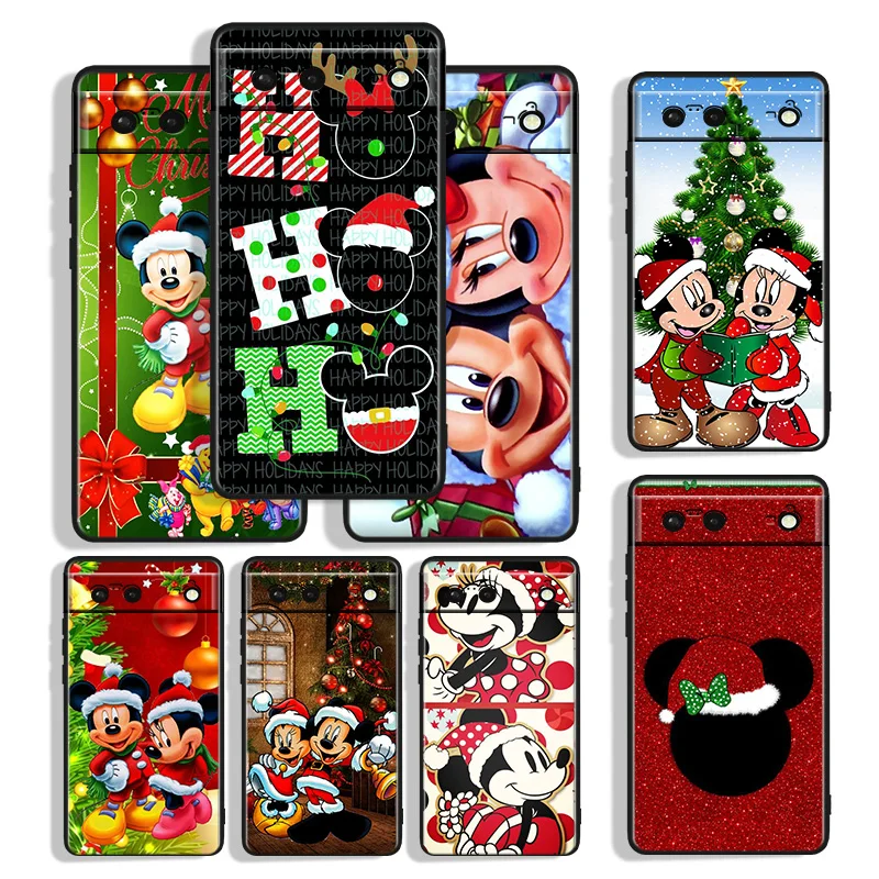 

Christmas Mickey Minnie Phone Case For Google Pixel 4 Pixel 4A Pixel 5 Pixel 5A Pixel 6 Pixel 6a Pixel 7 XL Pro 5G Black Soft