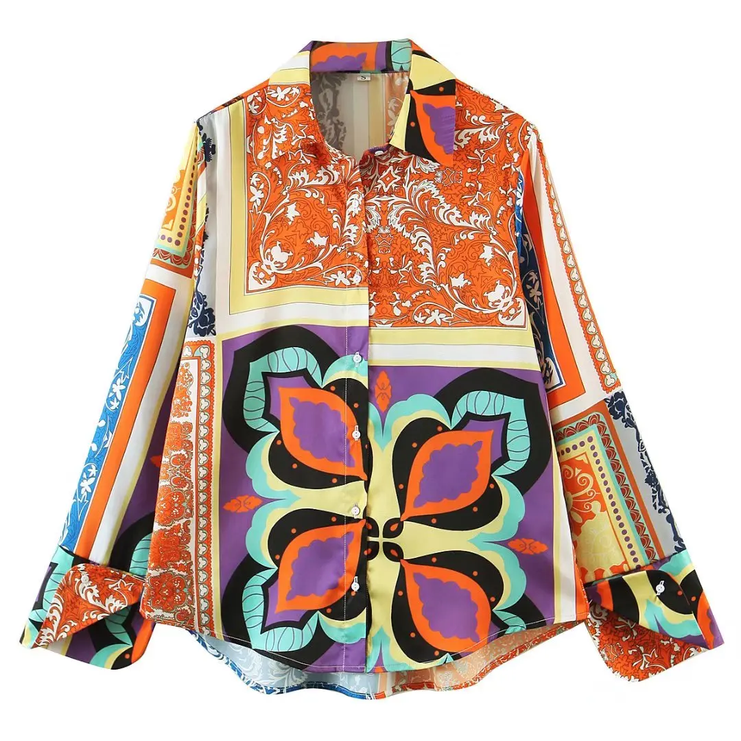 

A.D.EAST-High street fashion ladies' summer toward a national shirt-L58X673342