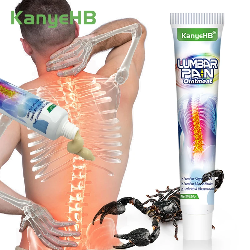 

1Pcs Scorpion Venom Back Pain Ointment Body Joints Pain Relief Chinese Herbal Medical Cream Lumbar Spine Analgesic Plaster G013