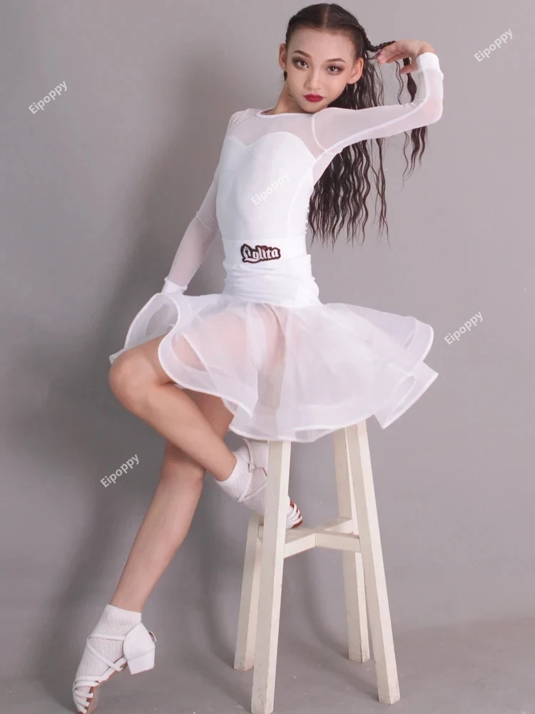 Одежда для бальных танцев сальса платье латиноамериканских одежда выступлений