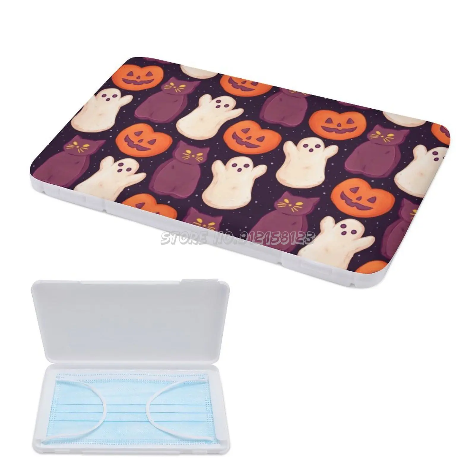 Контейнер для хранения одноразовых масок на Хэллоуин сувенир в виде зефира
