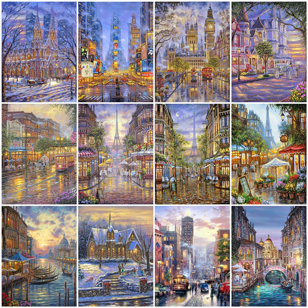 

Алмазная живопись, полный квадратный/круглый уличный стиль, искусственные наборы, вышивка бисером, домашний декор ручной работы