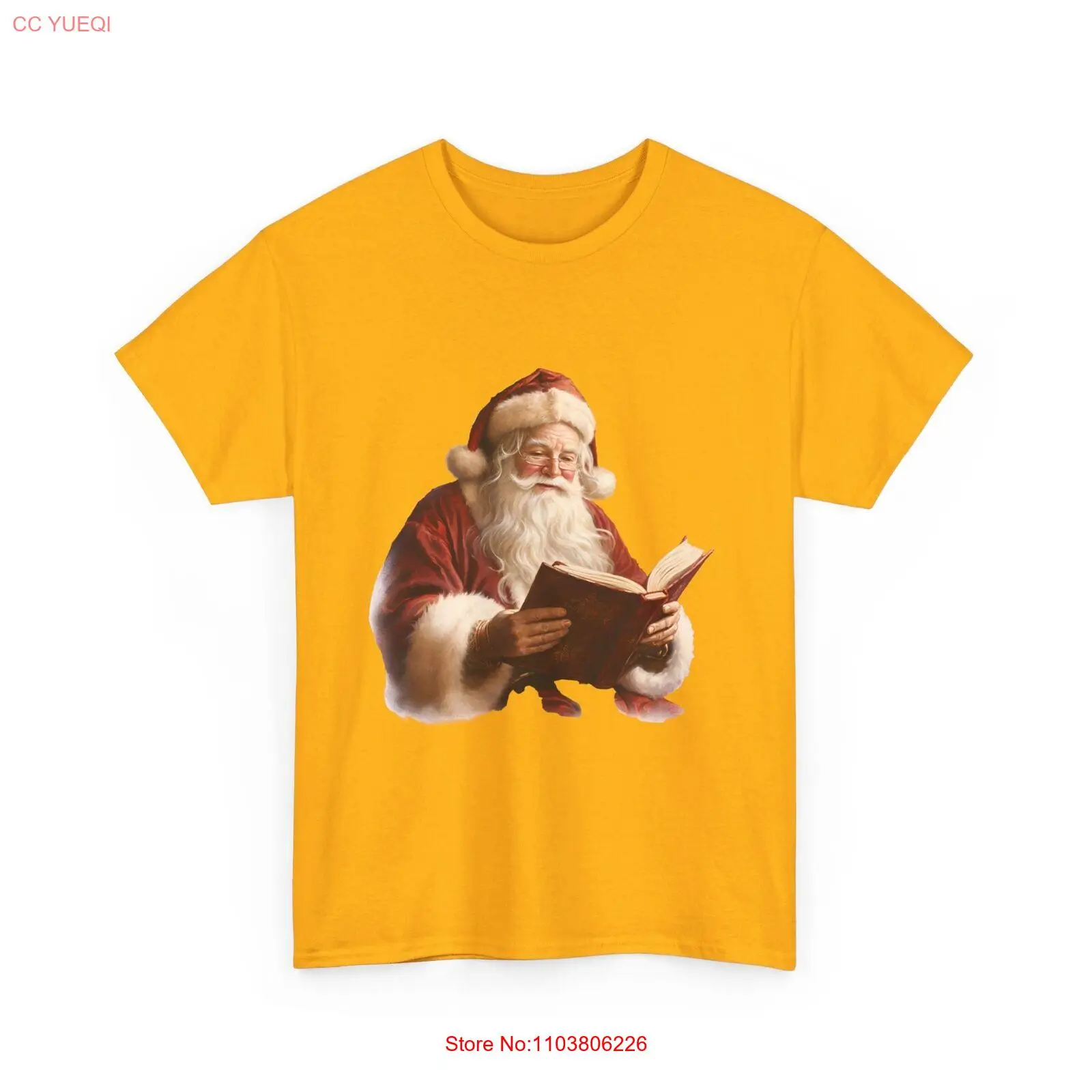 Футболка хлопковая унисекс с принтом счастливого Санты Ограниченная серия