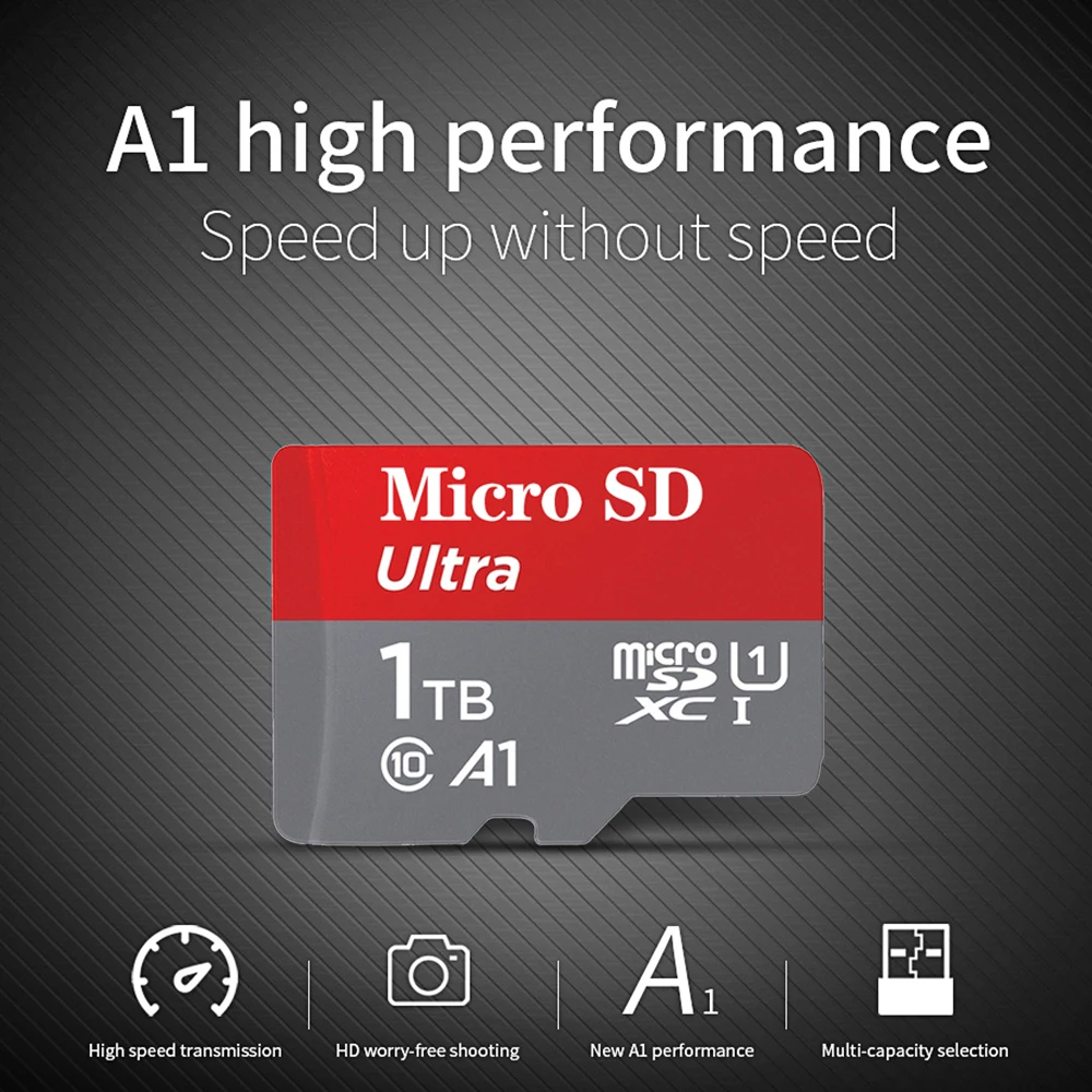 Высокоскоростная карта Micro SD 1 ТБ новинка 2022 памяти SD/TF 64 128 Гб MicroSD для