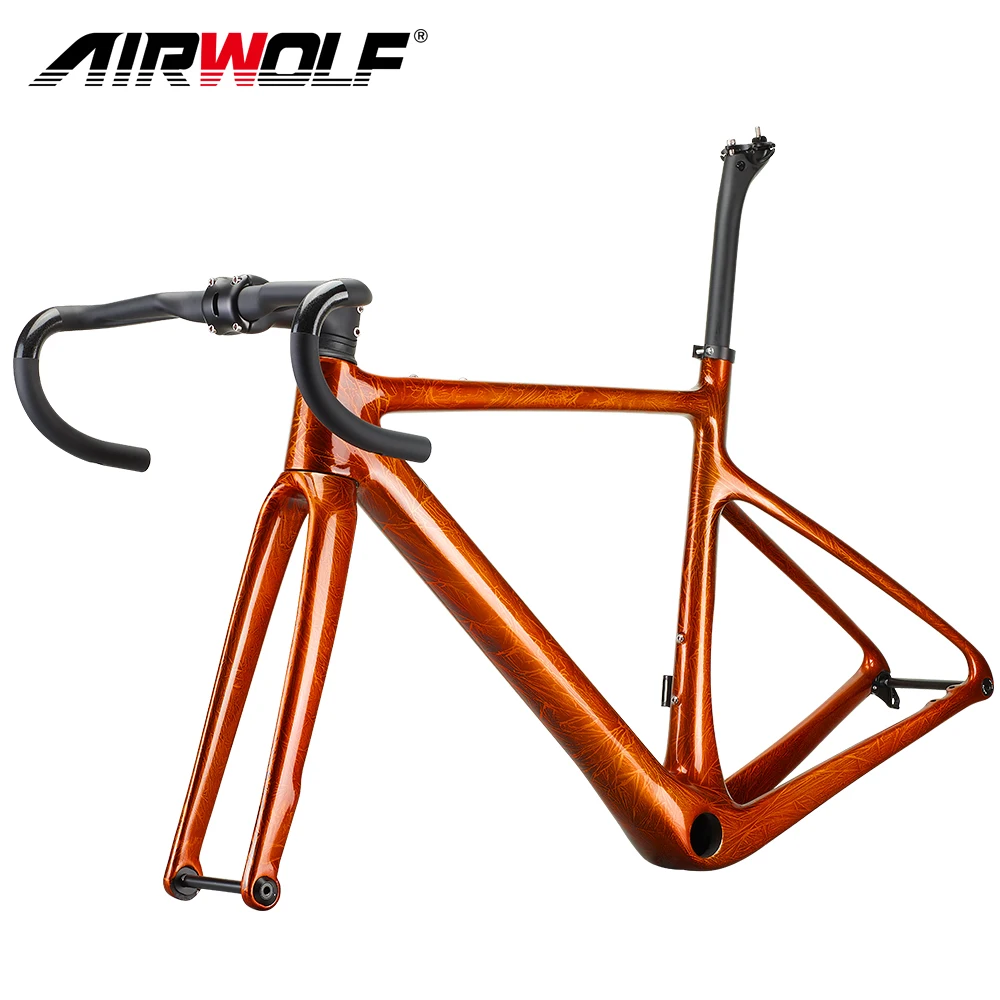 Airwolf карбоновый гравийный каркас 700 * 40C дисковый тормоз A5 700C полностью