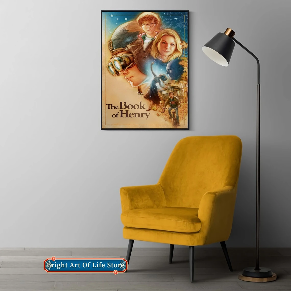 Книга Генри (2017) классический фильм плакат Обложка фото холст печать квартира