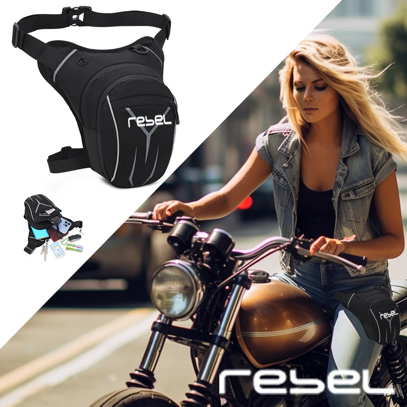 

For Honda Rebel 300 Rebel 500 CMX Rebel300 Rebel500 Motorcycle Waterproof Drop Waist Leg Bag Thigh Belt Hip Bum Military