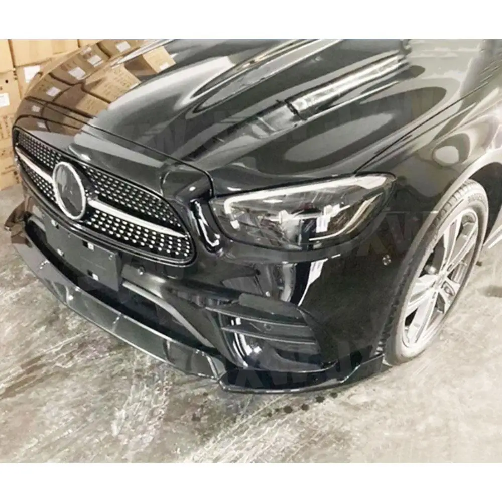 3 шт. ABS глянцевый черный для Benz W213 E260 E300 E350 Sport 2021 трансформируемый передний бампер