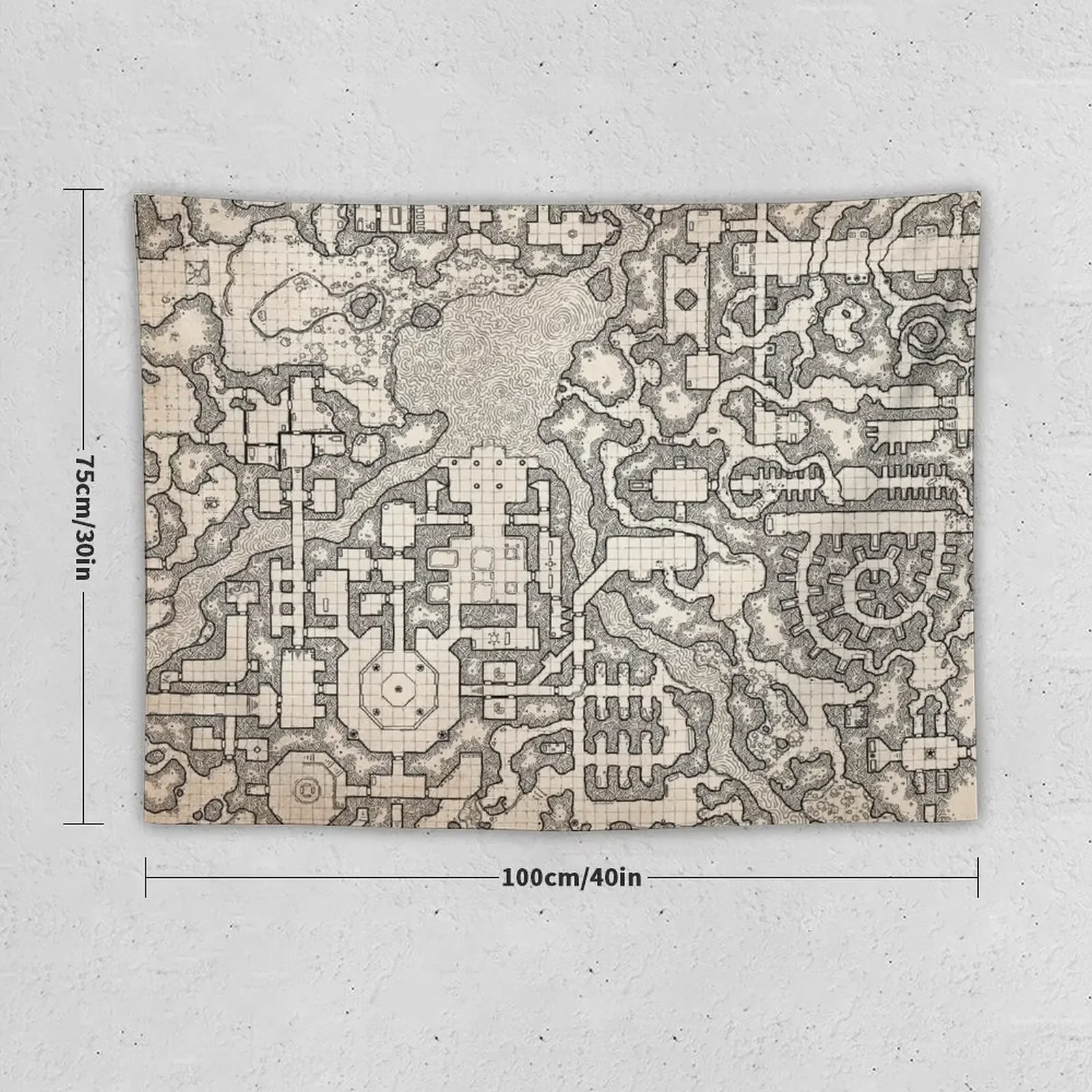 Зимние гробы-массивный подземельный Комплекс от Dyson логотип гобелен Декор для