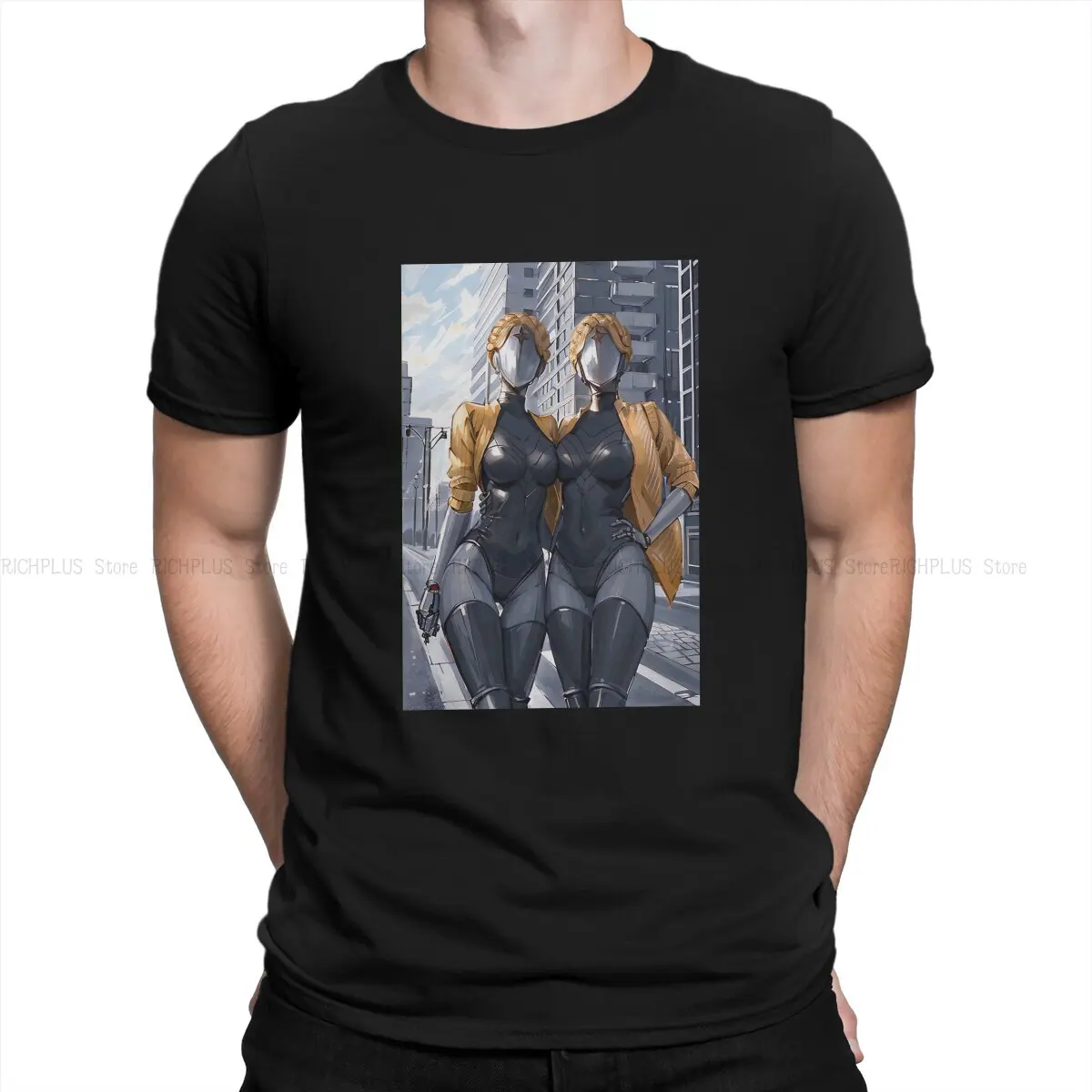 

Atomic Heart USSR Game Men's TShirt Cool Individuality Polyester T Shirt Graphic Streetwear Hipster