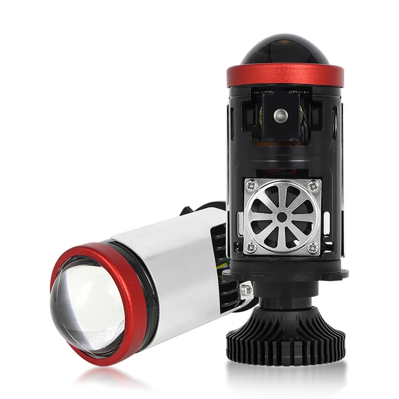 H4 Мини Bi светодиодные линзы проектора Лампы для фар 90 Вт Турболампы ближнего