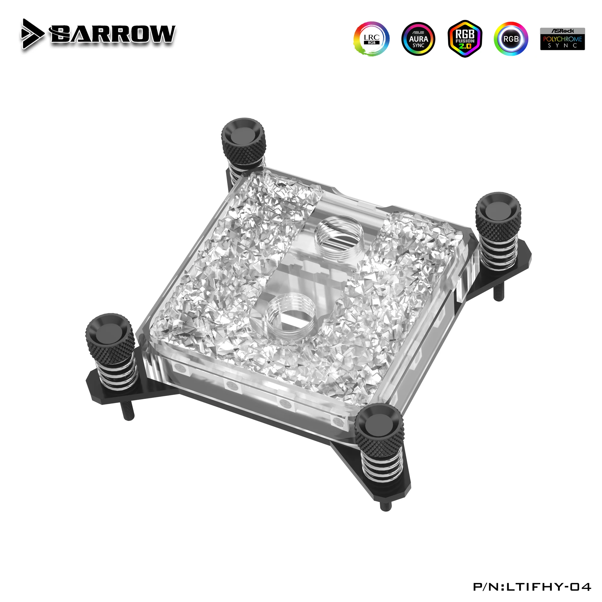 Barrow INTEL CPU водяной блок для LGA115X 1150 1151 1155 1156 /1200 1700 фотоакриловый/Полный