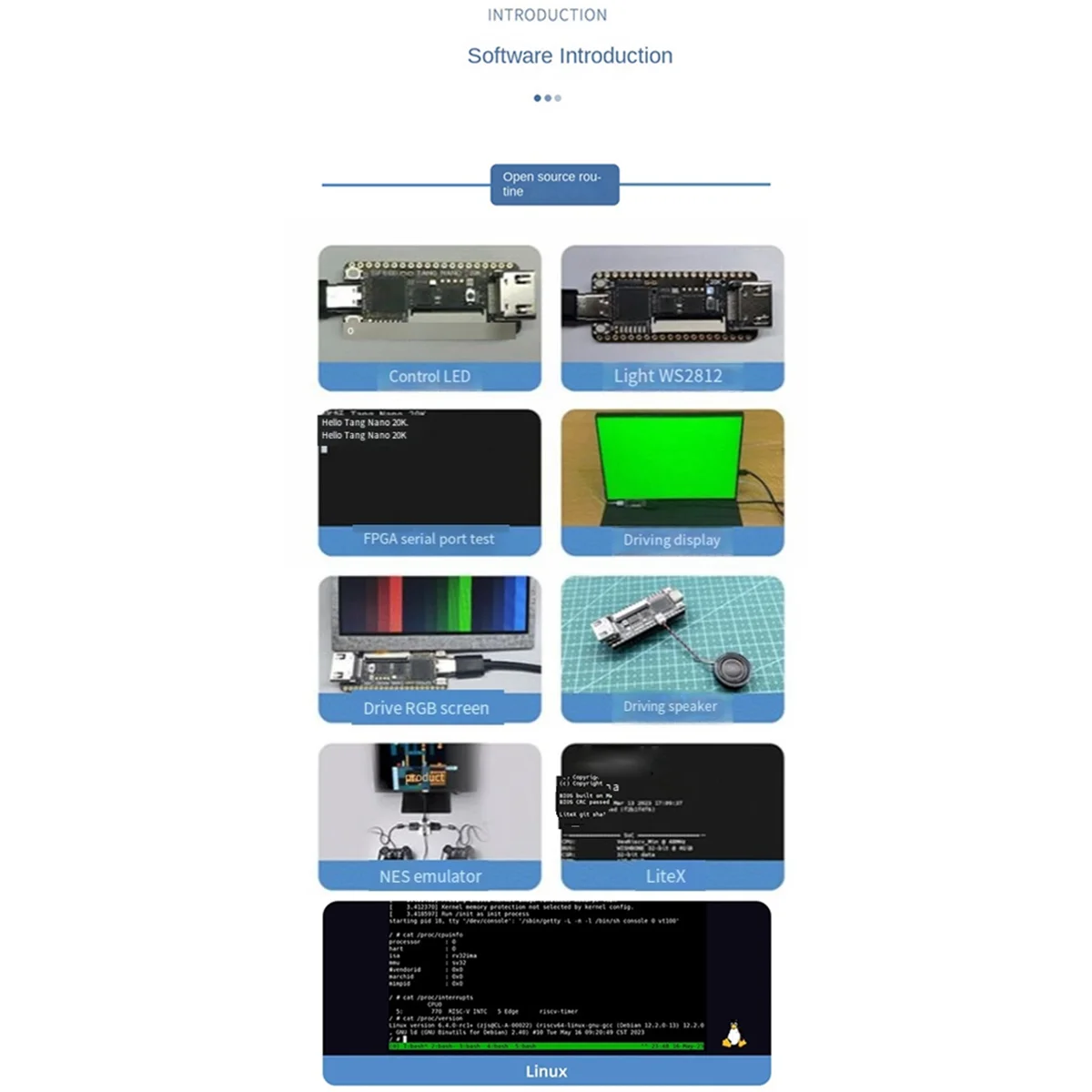 Для Sipeed Tang Nano 20K FPGA макетная плата с низкой задержкой 64 Мбит высокоскоростной RISCV