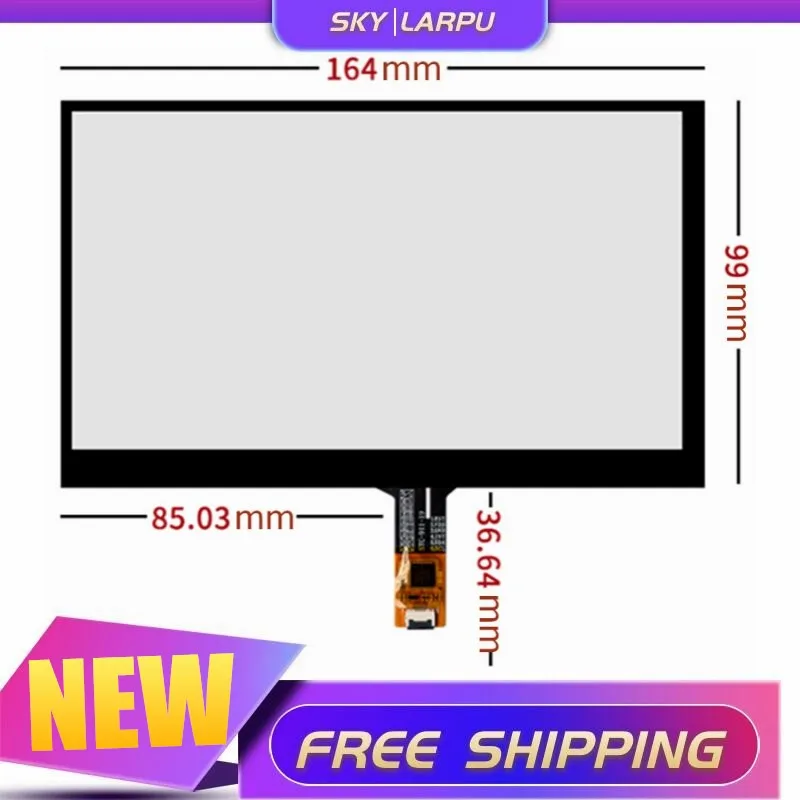 

10 шт. 6,95 дюйма 164 мм * 99 мм сенсорный экран для автомобильного DVD GPS GT911 TM070RDH01 емкостная сенсорная панель для рукописного ввода стеклянный диги...