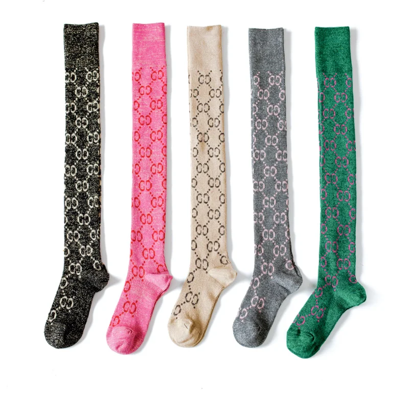 

Чулки Женские студенческие носки леггинсы носки до колена чулки женские чулки золотистые шелковые чулки с буквами высокие носки