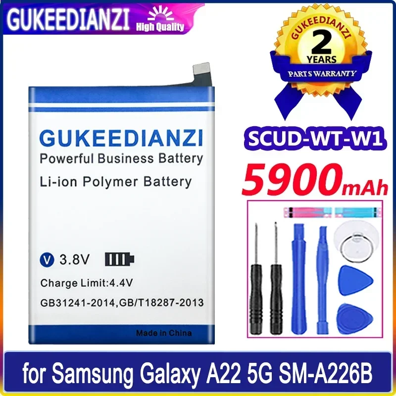 Аккумулятор GUKEEDIANZI SCUD-WT-W1 SCUDWTW1 5900 мАч для Samsung Galaxy SM-A226B A22 5G SMA226B Batteria