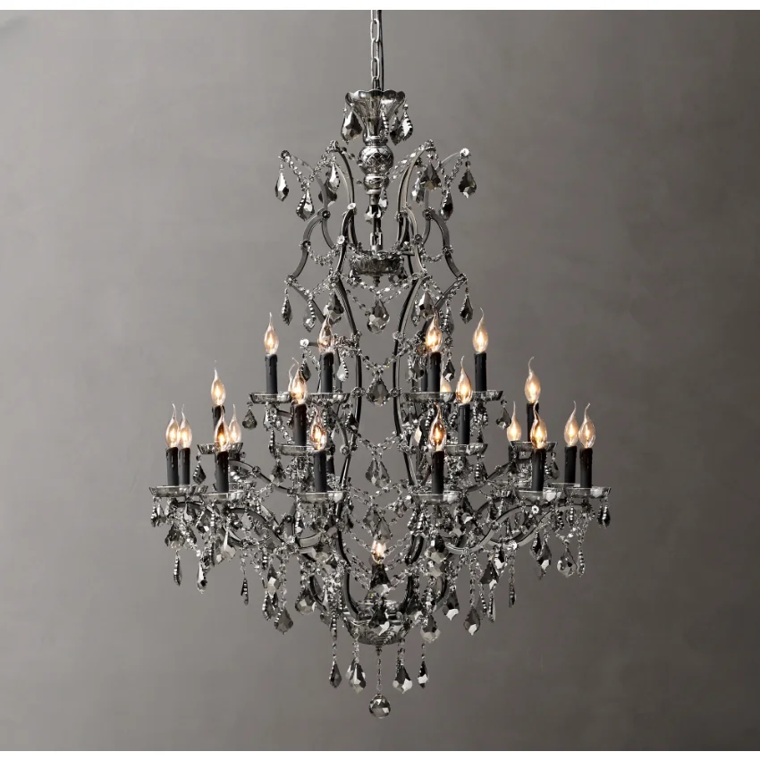 

Led Pendant Lamps Art Crystal Chandeliers Modern Candle Rustic Hanging Lustre Bedroom Living Room Lights room decor