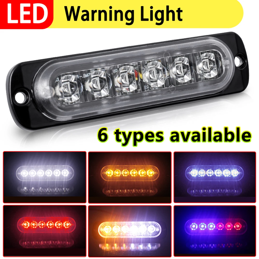 

CO LIGHT Car Strobe Warning Light Flashing Breakdown Emergency Light Truck Trailer Beacon Lamp LED Side Light For Car 12V 24V