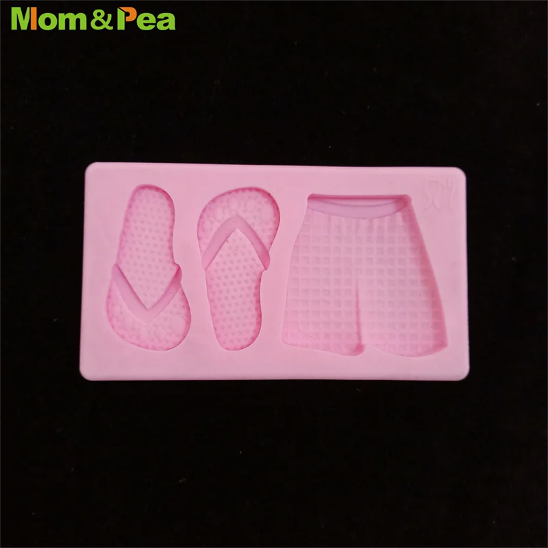 

MPA2306 Flip Flops & Shorts Shaped Silicone Mold Gum Paste Chocolate Ornamental Fondant Mould Cake Decoration Tools