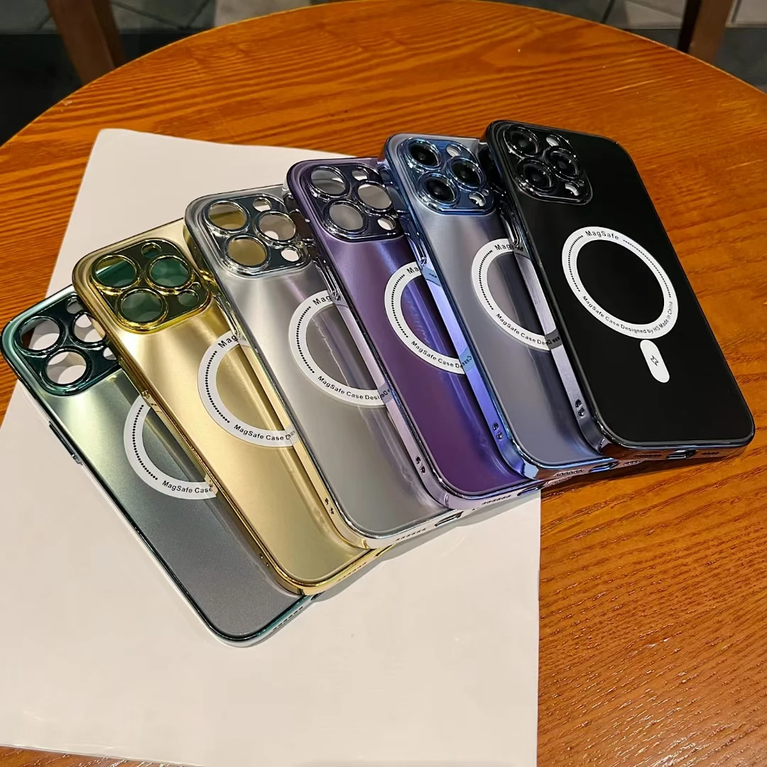 Matte Gradient AG Anti-Scratch Anti-Fingerprint Case For Magsafe For iPhone 14 Pro Max 13 12 Magnetic Wireless Charging Cover