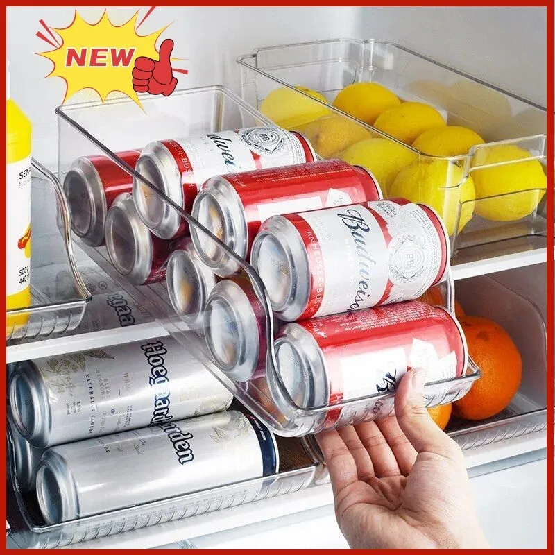 

Refrigerator Organizer Bin Food Fridge Storage Box Clear fridge organizer containers Freezer Pantry Cabinet kitchen Organizer