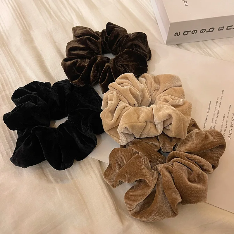 

Wholesale Korean Autumn and Winter Temperament Large Velvet Hair Ring Head Rope Rubber Band Hair Hoop Hair Accessories AFS457