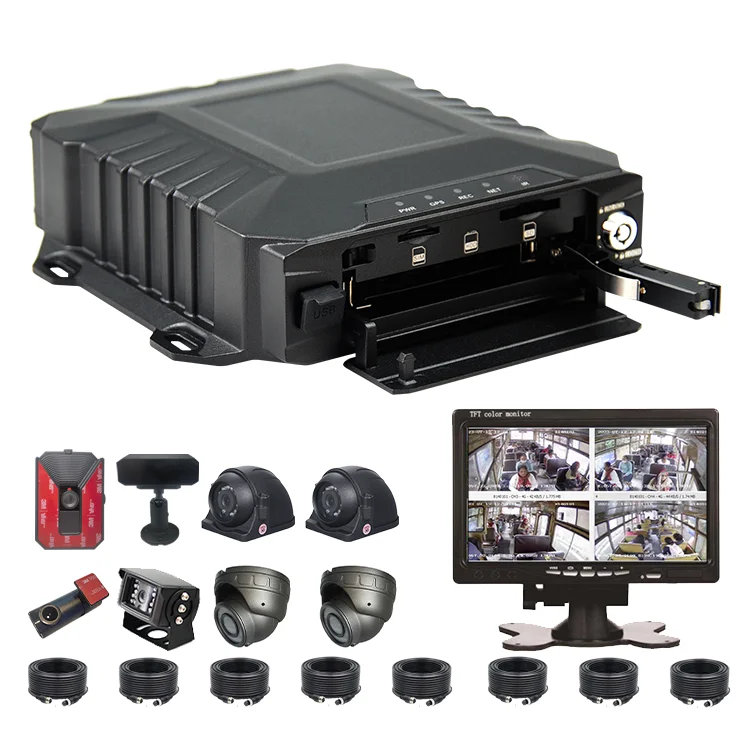 Высококачественный MDVR 8-канальный WIFI 1080P HDD Мобильный видеорегистратор AHD Обзор в