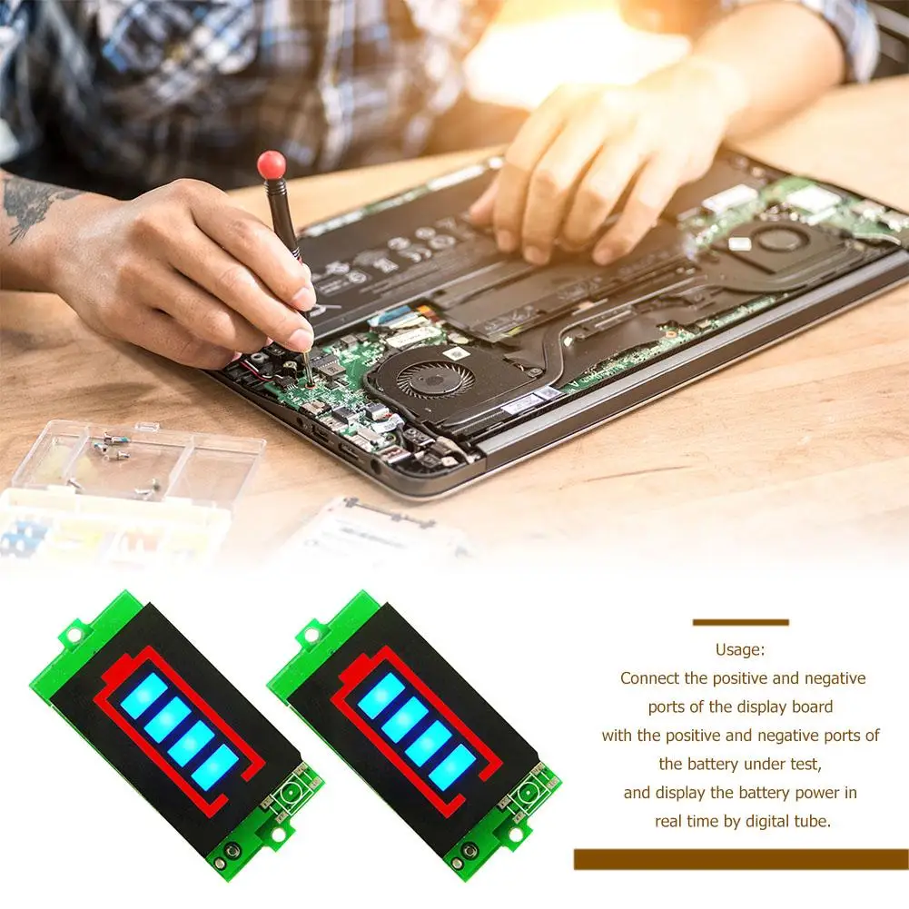 

Индикатор емкости литиевого аккумулятора 1S 3S, тестер емкости BMS PCB, защитные платы с отображением уровня питания Li-Ion 44,2 в/12,6 в