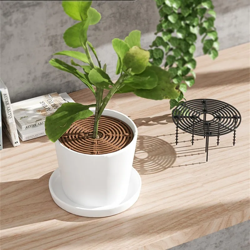 

Multi-use Flower Pot Cover Square/Round Flowerpot Grid Baby Safety Soil 19/30/52cm Guard Covers Home Plant Protector Garden