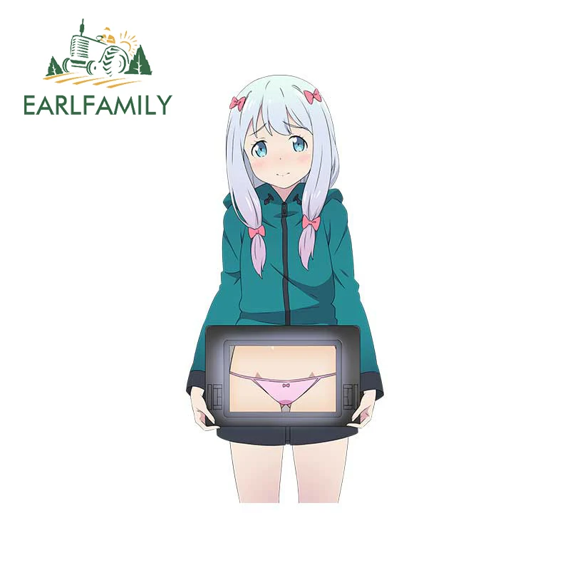 EARLFAMILY 13 см x 5,9 см для EroManga SenseiIzumi Sagiri автомобильные мультипликационные наклейки окклюзия царапин наклейки шлем автомобильные аксессуары
