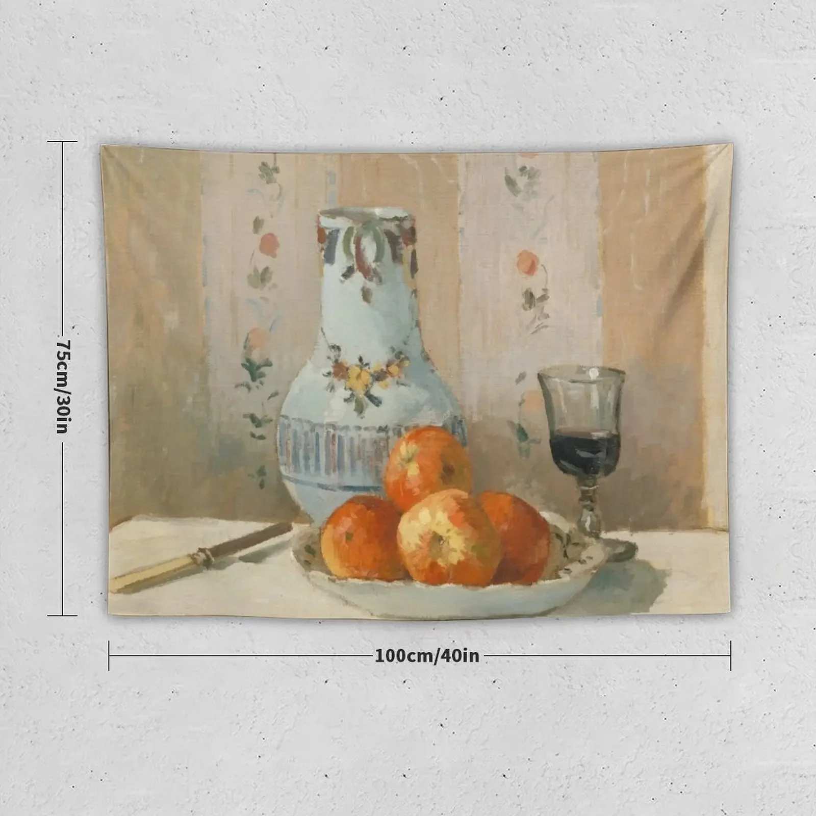 Натюрморт Pissarro с яблоками и кувшином гобелен декоративные картины декоративная