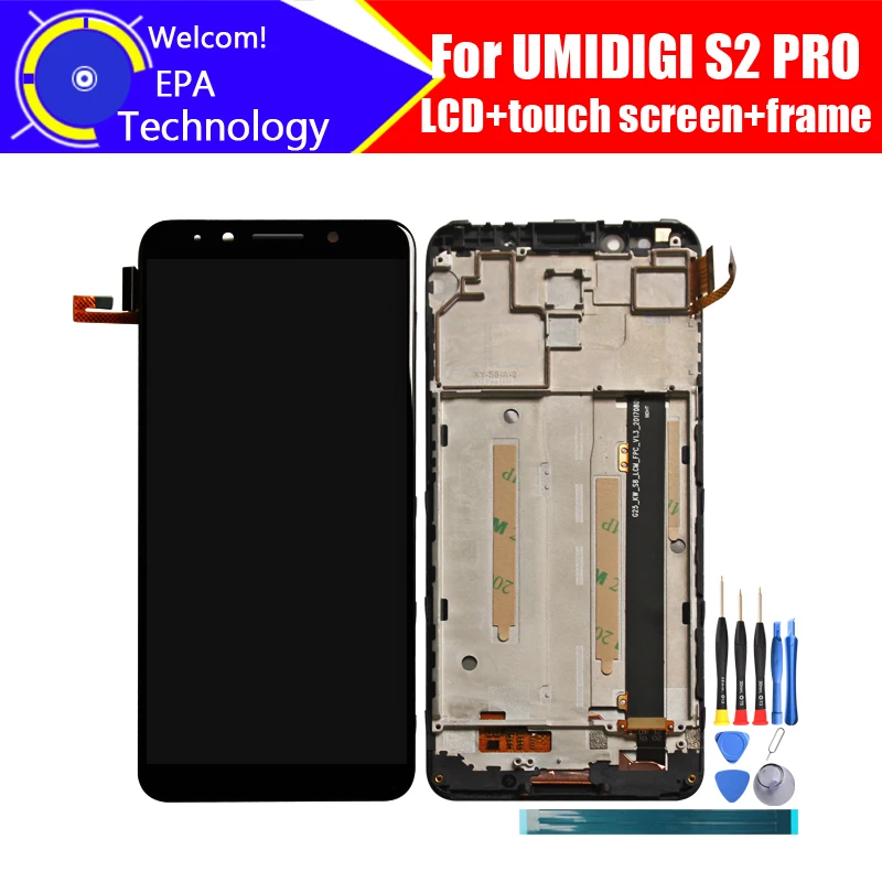 6 0 дюймовый ЖК-дисплей UMIDIGI S2 Pro + дигитайзер сенсорного экрана рамка в сборе 100%