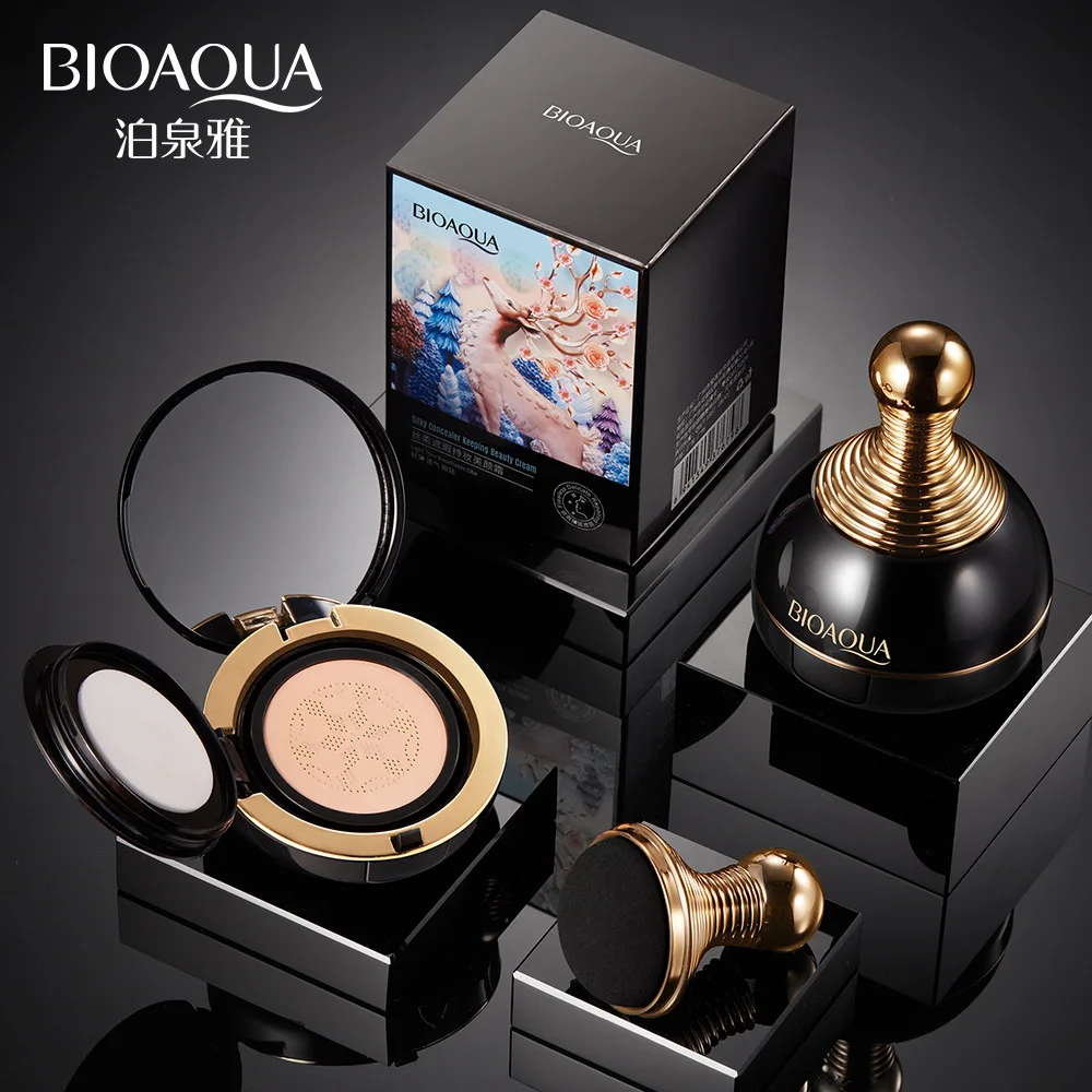 

Bioaqua Silky Cover A Makeup Facial Cream Thin Xiu Yan Air Isolation Cushion BB Cream Korean Makeup Cushion Foundation Cosmetics