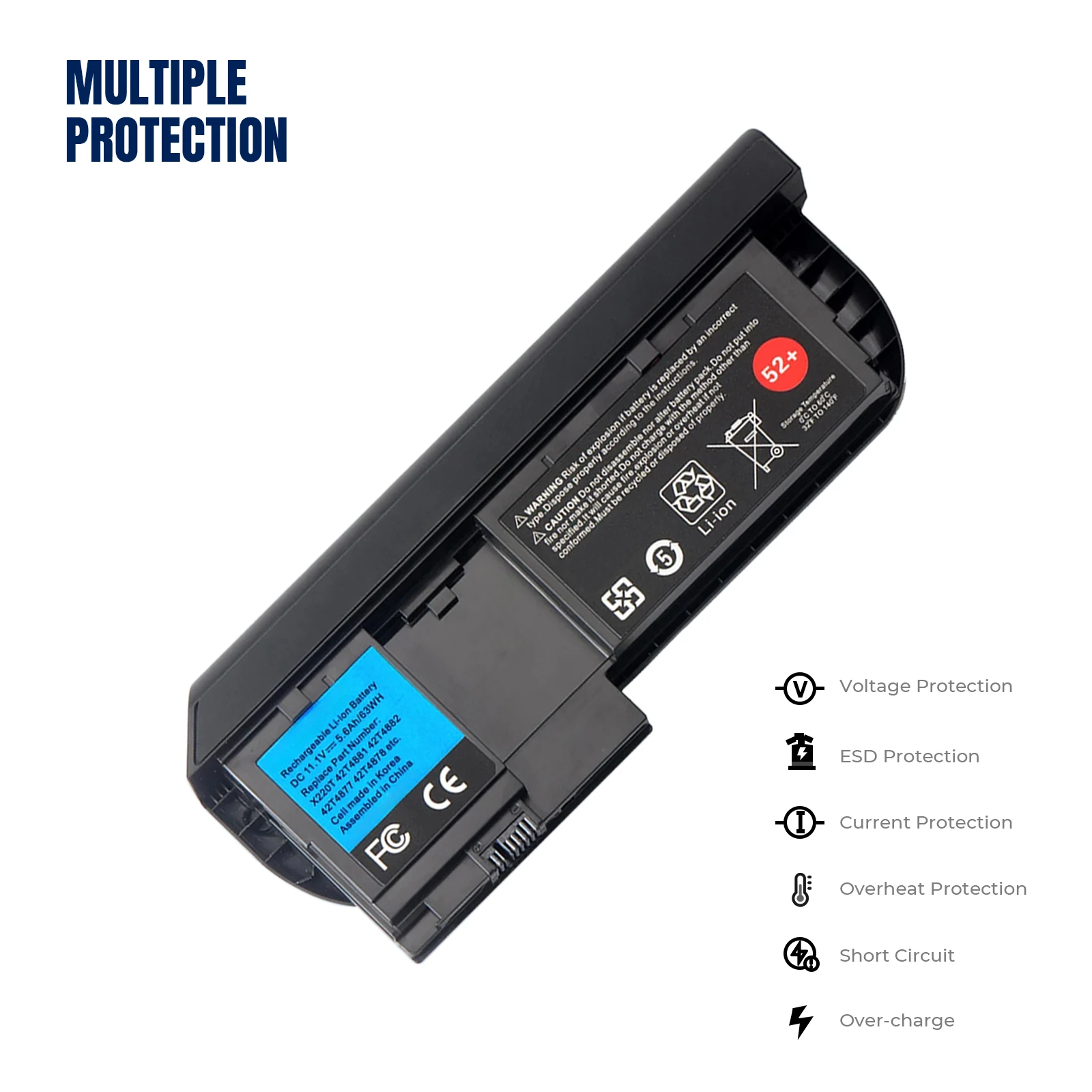 YOOFAN батарея для ordenador portátil подсумка Coreana Lenovo ThinkPad X220T Series Tablet 42T4881 42T4882 42T4877