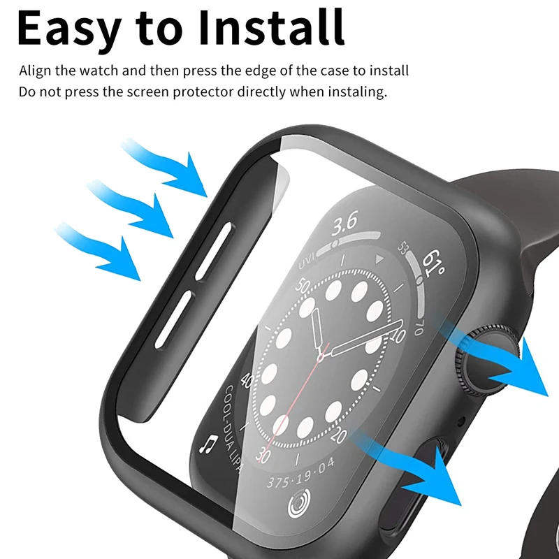 Стальная пленка защитный чехол для Apple Watch 41 мм 45 38 40 экрана Iwatch серии 7 SE 6 5 4 3 2 1 42 44 |