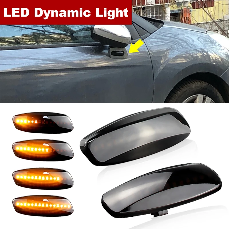 Dynamic Flashing Led Side Marker Turn Signal Light For Citroen C4 Picasso C3 C5 DS4 Peugeot 308 207 3008 5012 Indicator Lamp