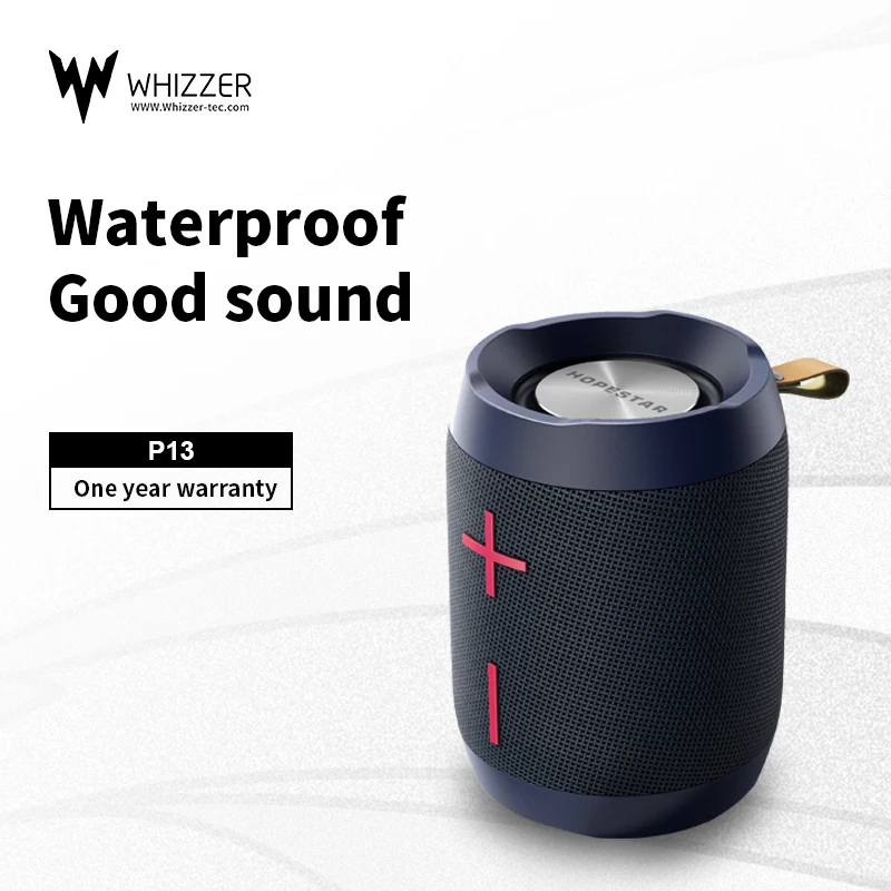 

Whizzer P13 Portable Bluetooth Speaker Wireless Loudspeaker 5W Stereo Music Surround Waterproof IP47 Outdoor Speaker