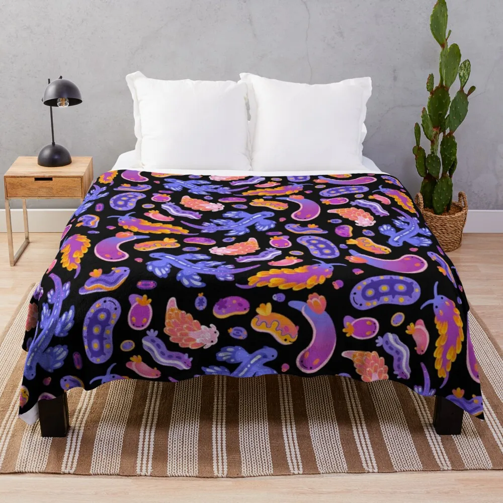 

Sea slug Throw Blanket Anti-Pilling Flannel