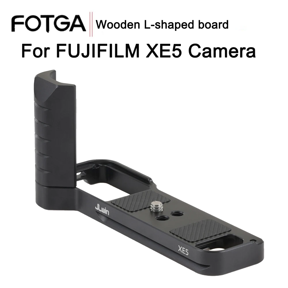 Фото Вертикальная L-образная пластина FOTGA L-типа для FUJIFILM XE5, быстросъемная пластина L-типа, подходит для аксессуаров для штатива камеры Fuji XE5. №5