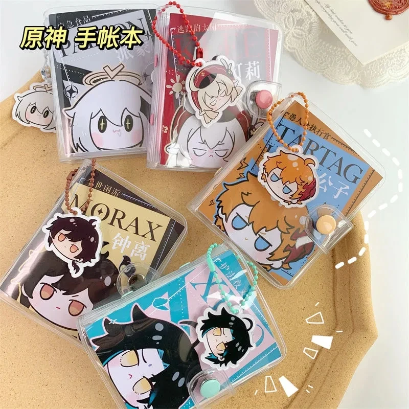 Милый мультяшный блокнот Genshin Impact Klee Paimon Zhongli tataglia Xiao Kawaii наружный студенческий