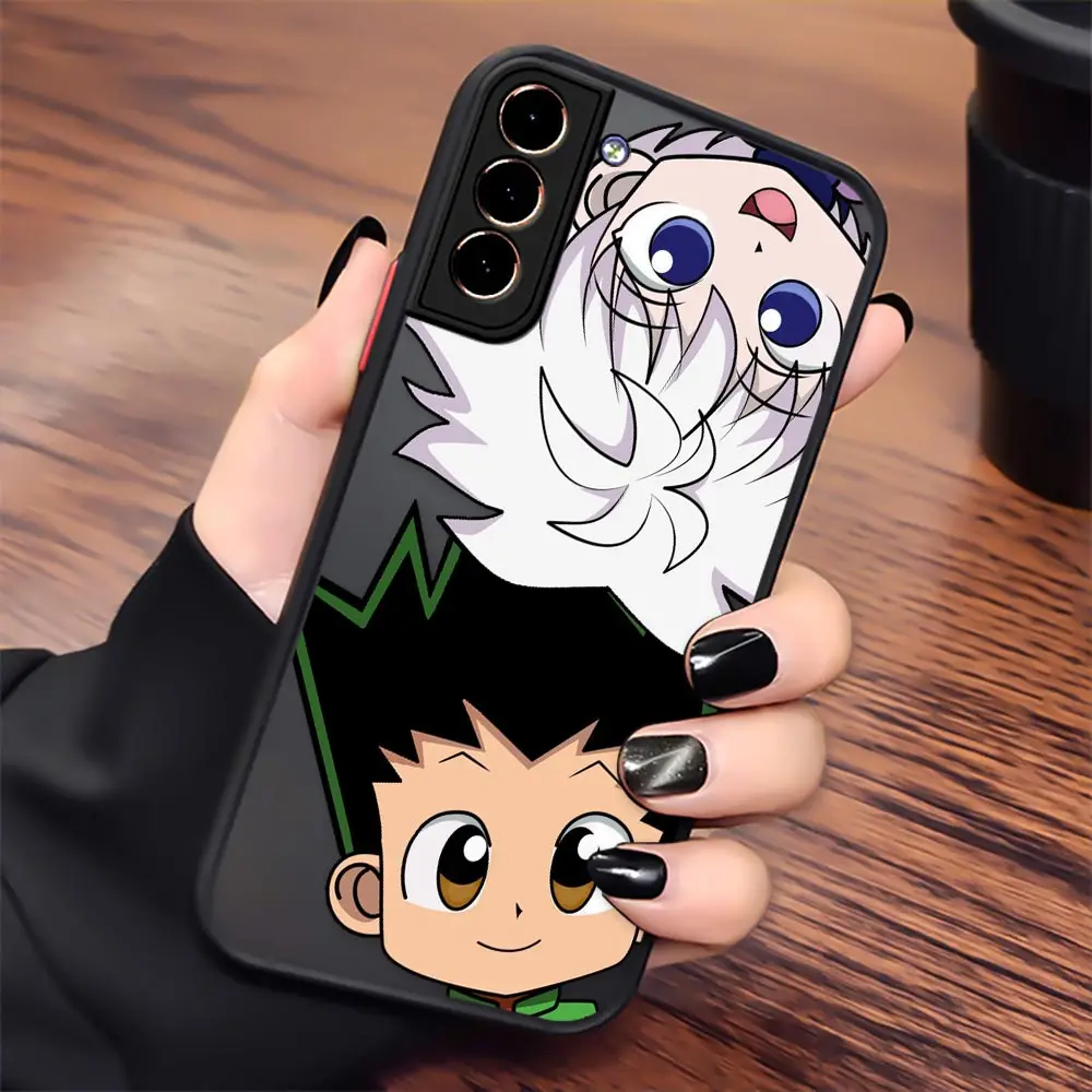 Противоударный чехол Hunter x Gon Killua Hisoka для Samsung S22 Ultra S21 S20 FE S10 Lite S9 S8 Plus - купить по