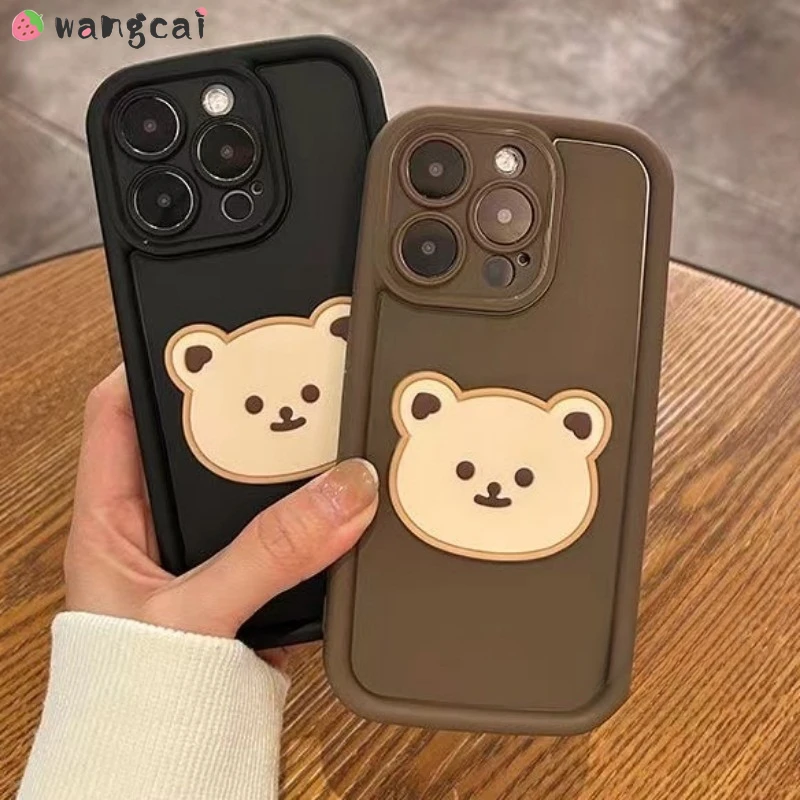 Чехол с милым медведем для Samsung Galaxy A12 M12 F12 A13 LTE A04S A14 A15 A30 M10S M20S A20S A21S чехол телефона