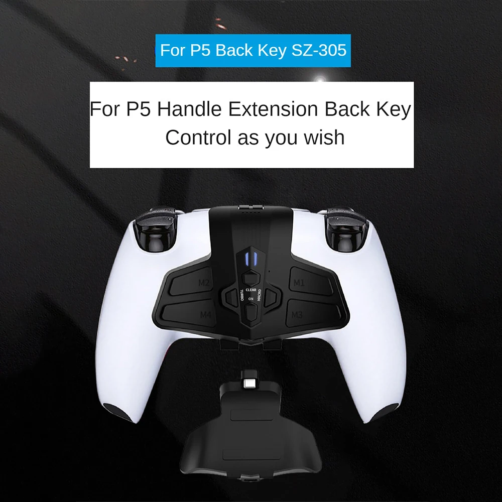 

Game Back Keys Super Sensitive Suitable For Ps5 Controller Expansion Programmable Back Keys Back Key Game Custom Buttons