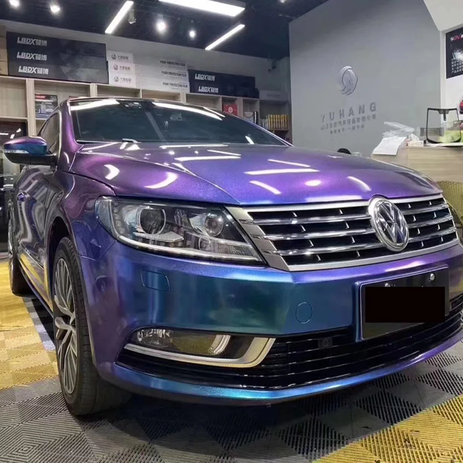 60 см * 1/2/3/4/5/6 м темно-синяя фиолетовая жемчужная фотопленка автомобильные