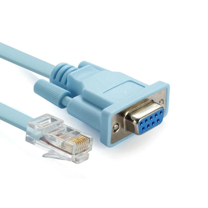

USB Console Cable RJ45 Cat5 Ethernet To Rs232 DB9 COM Port Serial Female Rollover Routers Network Adapter Cable 1.8M
